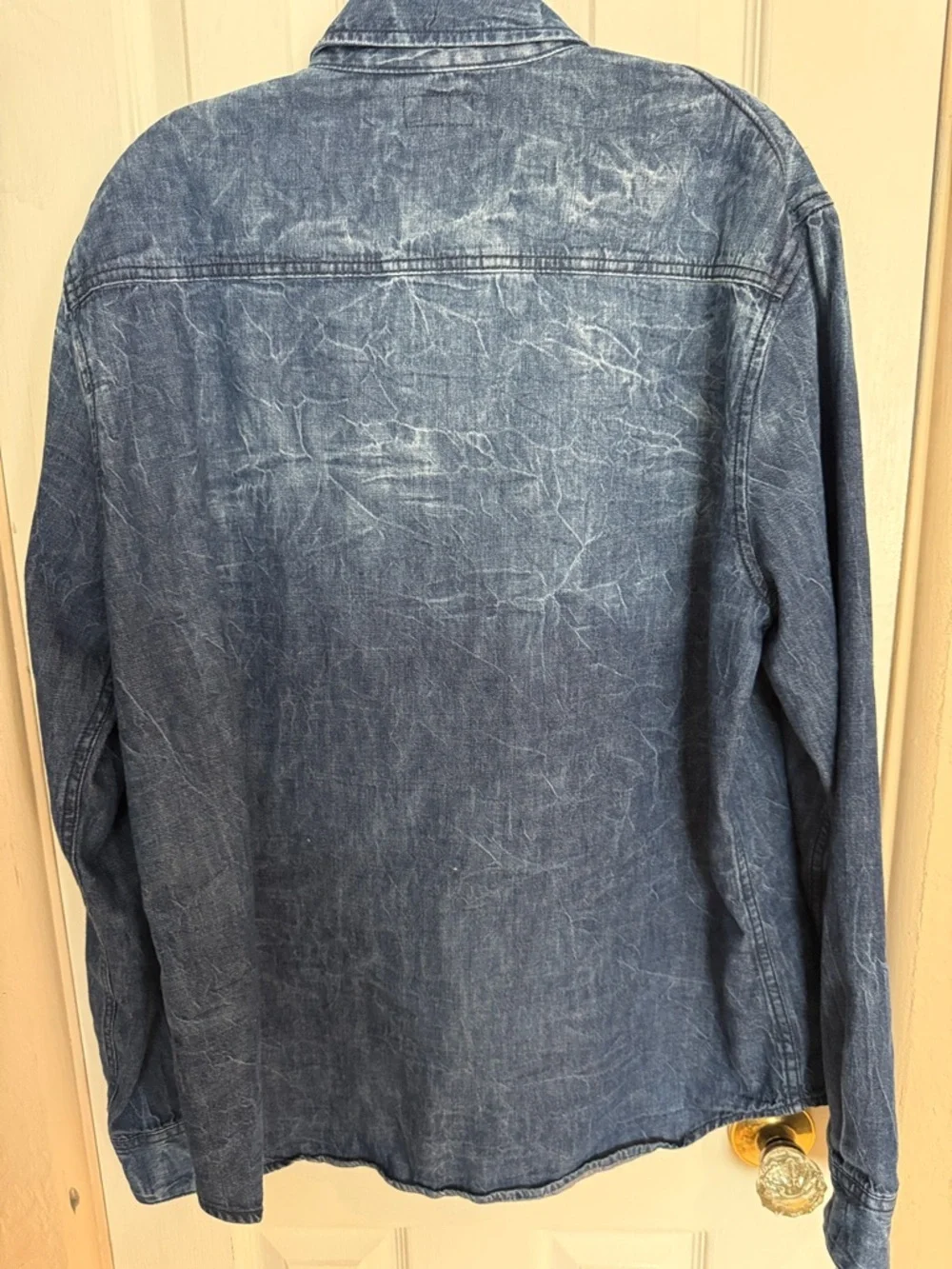 True religion denim button down western top